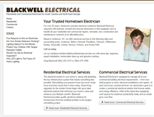 Tablet Screenshot of blackwellelectrical.com